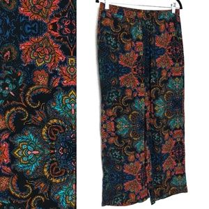H&M Beachy Printed Palazzo Pants Sz 8